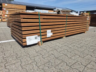 Ca. 56x Guyana Ipé Planken Geschaafd, 21x145mm, lengte 245cm